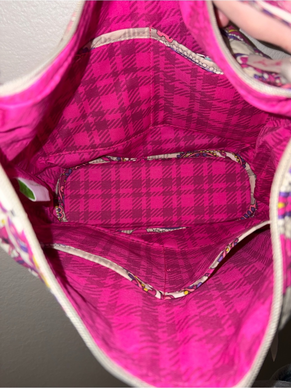 Vera Bradley Pink Paisley Quilted Crossbody Bag - Picture 4 of 6